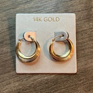 14k gold hoops